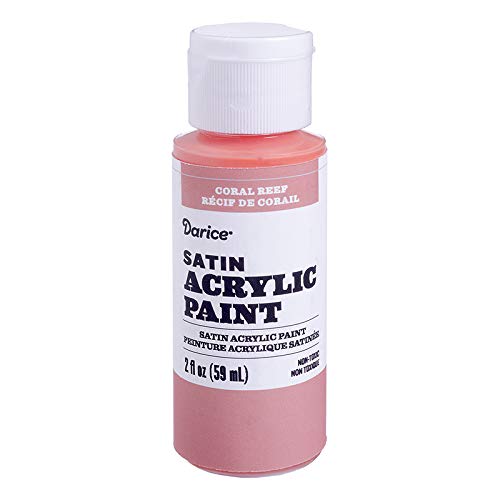 Darice 30062609 Satin Coral Reef, 2 Ounces Acrylic Paint,