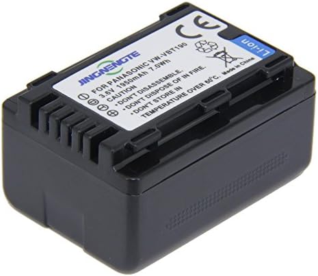 JINGNENGTE® VW-VBT190 Lithium-Ion Battery Pack Full Decoded for Panasonic V720 710 V520 510 V210 V110 VW-VBT190-K VW-VBT380