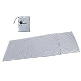Swecatch travel and camping sheet sleeping bag liner with extra space