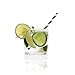 NYKKOLA Striped Paper Black White-7.75 Inches Disposable Drinking Straws, 100 Count