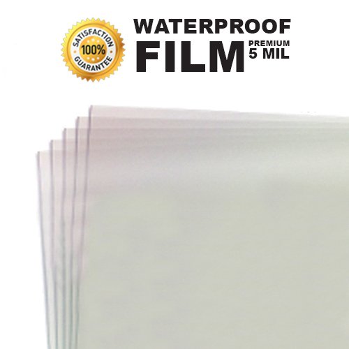 5 MIL - Waterproof Screen Printing Inkjet Film Transparency - Cut Sheets (11" x 17" - 100 Sheets)
