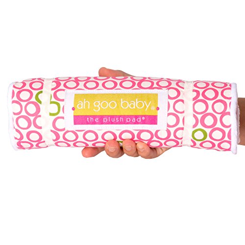 The Plush Pad Portable Changing Pad with Memory Foam, Bubbles in Juice Pattern