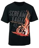Harley-Davidson Screamin' Eagle Men's Trailing Flame Black T-Shirt HARLMT0202