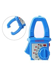 AIDBUCKS MT200 Medidor de abrazadera digital 600 V comprobador eléctrico de continuidad diodo de prueba voltímetro amperímetro 6000 Counts CAT III True RMS (azul)