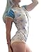 Littleforbig Adult Baby Onesie Diaper Lover (ABDL) Button Crotch Romper Onesie Pajamas-Sleepytime Pattern
