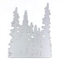 5 by 6.7 Inches Forest Tree Metal Cutting Dies Christmas Socks Deer Die Cuts for Card Making and Scrapbooking (Forest)