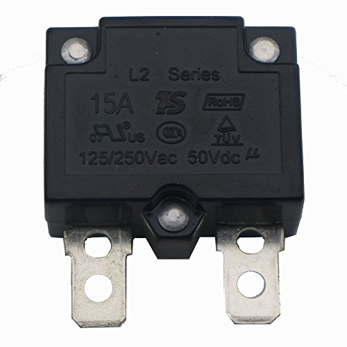 2Pcs 15A 125/250Vac 50Vdc Automatic Reset Relay Fuse Therma Switch Circuit Breaker Current Overload Protector Children Ride On Toy Car Accessories