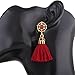 Jewel-encrusted Women Earrings Fashion Rhinestone Long Dangle Tassel Ear Drop