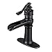 Eyekepper Commercial Waterfall Oil Rubbed Bronze Bathroom Sink Faucet Lavatory Deck Mount Single Handle One Hole