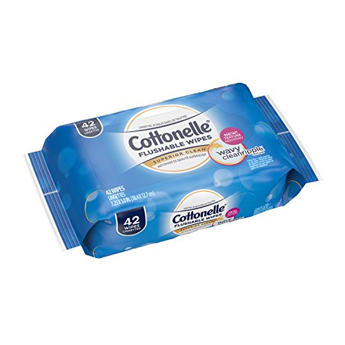 Cottonelle FreshCare Flushable Wipes, 42 Flushable Wet Wipes (Packaging May Vary)