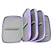 Samaz 72 Slot Pencil Case, Large Capacity Portable Colored Pencil Holder Pen Bag Pouch for Artist Student (Purple)