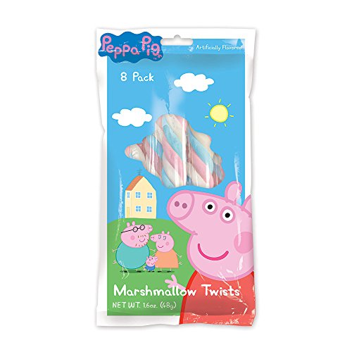 Primary Colors Candy Peppa Pig Marshmallow Twists, 52.8 Ounce (Pack of 10)