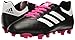 adidas Performance Kids' Goletto VI J Firm Ground Soccer Cleats, Black/White/Shopin, 4 Medium US Little Kid