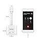 Xbrn Dual Ports Adapter Splitter, 2 in 1 Headphone Jack Aux Audio & Charger Adapter Cable Connector Compactible for Ip7/ 7 Plus/ 8/Plus/X (Support Calling + Sync + Music Control + Charge)