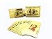 EAY Deck of Cards, Gold Deck of Cards, Gold Playing Cards, Gold Waterproof Playing Cards, Poker Cards, Deck of Waterproof Cards, Washable & Flexible, High-Grade Plastic Material, Use for Party & Game