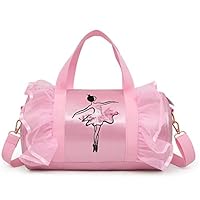 Girls Dance Bag Shoulder Bag Small Gym Duffel Bag Children Portable Ballet Bag Handbag Messenger Bag Cute Ballet Dance Bag Tutu Dress Bag Quilted Dance Ballet Duffle Bag Cross-Body Bags by Leiyini