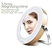 Epique Beauty LED Magnifying Small Makeup Mirror Lighted Compact Portable Perfect For Travel