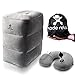 Travel Foot Rest Pillow by Mode Relax – Inflatable Footrest Cushion on Airplanes, Cars, Buses, Office and Trains – Sleep Bed for Kids on Long Flights - BONUS: Neck Pillow, Carrying Bag, eBook, Video