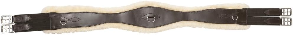 Riding World Unisex Adult 203072235 Sheepskin Lined Girth - Black, 135 cm