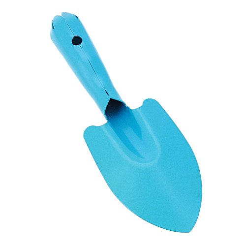 Mikolot Mini Metal Garden Hand Shovel Flower Soil Planting Kids Spade Tool(Blue) - Thumbnail 5