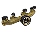 Coolife Garden Hose Splitter Solid Brass Construction 4 Way 3/4