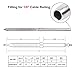 CKE Upgraded 72 Pack Stainless Steel Right&Left Handed Thread Swage Lag Screws for 1/8 inch Cable Railing Kit, Decking Railing Hardware, DIY Baluster Kit