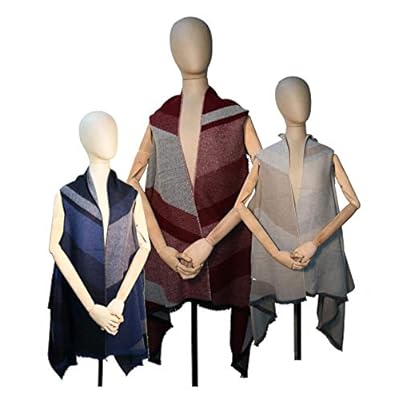 Accessories First Womens Chevron Oversized Vest Wrap with armholes Accessories First Womens Chevron Oversized Vest Wrap with armholes