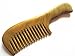 Myhsmooth Gs-2w-mt Wide Tooth Wood Handmade Natural Green Sandalwood No Static Comb with Aromatic Scent for Detangling Curly Hair and Gift -Made of a Whole Piece of Green Sandalwood, Not Mosaic(7