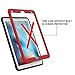 iPad Pro 10.5 Case,SKYLMW iPad Pro 10.5 Inch 2017 Case [Heavy Duty] Three Layer Hybrid Shockproof Full-Body Protective Case Cover with Kickstand for Apple iPad Pro 10.5 Inch 2017 Model (Red)