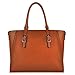 Best Laptop Bags for Women,15.6 Inch Women Briefcase Large Wing Designer Work Tote Computer Bag,Brown