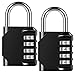 Combination Lock Outdoor Resettable 4 Digit Padlock, AIHYTU 2 Pack Heavy Duty and Weatherproof Combo Lock Combination Padlock Set for School, Gym Sports Locker, Garage, Tool Box, Garden Gate, Storage