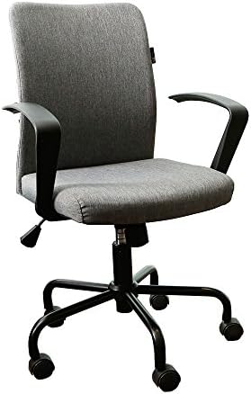 Black and white computer chair / home swivel chair / modern simple lounge chair / staff chair / office chair / study chair ( Color : Black )