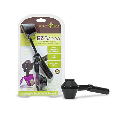 Perfect Pod EZ-Scoop | 2-in-1 Coffee Scoop and Funnel for Single-Serve Refillable Capsules, 2 Tables Perfect Pod EZ-Scoop | 2-in-1 Coffee Scoop and Funnel for Single-Serve Refillable Capsules, 2 Tables