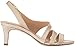 Naturalizer Womens Taimi Strappy Mid Heel Slingback Dress Sandals,Champagne Beige Satin,9 M US