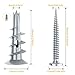 LuckIn Drywall Anchors and Screws, Zinc Self Drilling Wall Anchors for Drywall, 200 Pieces (100 Anchors + 100 Screws)
