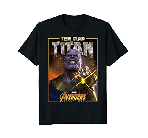 Marvel Infinity War Thanos Mad Titan Bling Graphic T-Shirt T-ShirtOEKO-TEX STANDARD 100