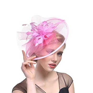 pink wedding hats