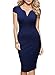 HiQueen Women Vintage Office Work Business Party Bodycon Pencil Dress