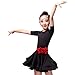 Happy Cherry Kid Girls Spandex Latin Rumba Samba Dance Dress Ballroom Dancewear