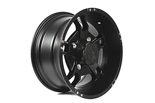 Pro Armor CA1407RYBL 14" Ryder UTV Wheel Rim, Front 14x7 Matte Black, 4x137 Lug Pattern, for Can-Am Maverick Max X3
