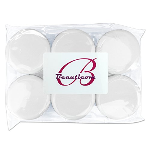 (Quantity: 120 Pieces) Beauticom 15G/15ML (0.5oz) Round Clear Jars with White Lids for Lotion, Creams, Toners, Lip Balms, Makeup Samples - BPA Free