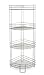 BINO 'Monaco' Rust-Resistant 4-Tier Corner Spa Tower, Nickel
