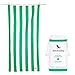 Dock & Bay Microfiber Towel - Beach & Travel (Green - Large 63x31) - Fast Dry Swim Towel (Also Available in Extra Large)