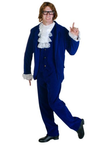 Fun Costumes mens Deluxe Blue 60's Swinger Costume