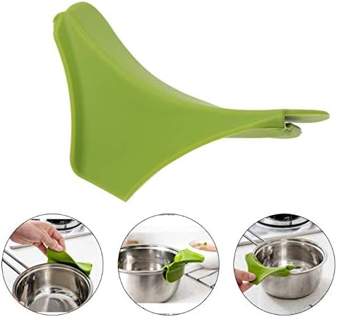 BIRD WORKS Magic Kitchen Silicone Funnel Tools Anti-spill Drain Pans Round Rim Deflector Liquid Funnel Soup Diversion Cooking Tools