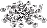TERF M4 Hex Nut 4mm Steel Full Nut Pack of 200 Silver view 3