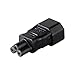 LINGLING ONE IEC 320 Power Adapter C14 to C5 Converter Plug 3 Poles IEC Socket Mickey Mouse C5 to C14 Connector Straight Headed IEC Extender Power Adapter