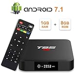 T95 S1 Android 7.1 tv Box with 1GB RAM/8GB ROM Amlogic S905W Quad-core Digital Display HDMI HD Support 2.4G WiFi 3D 4K