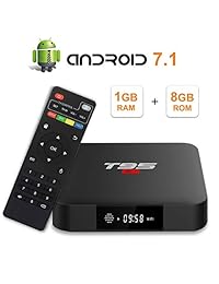 T95 S1 Android 7.1 tv Box con 1GB RAM 8GB ROM Amlogic S905W Quadcore Digital Display HDMI HD Support 2.4G WiFi 3D 4K