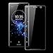 Sony XZ2 Screen Protector, Feitenn 3D Curved Full Screen Film 0.3mm HD Clear Gorilla Glass Screen Protector Film for Sony Xperia XZ2 (Clear)